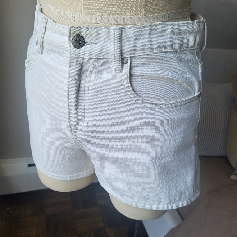 Club Monaco White Jean Shorts